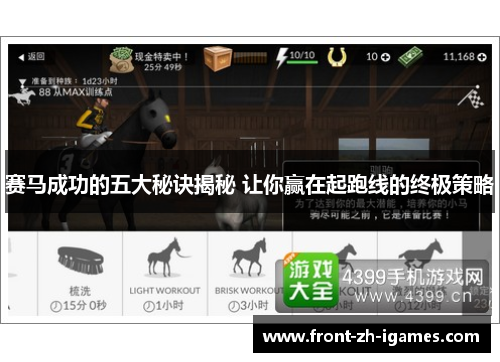 赛马成功的五大秘诀揭秘 让你赢在起跑线的终极策略 赛马成功的五大秘诀揭秘 让你赢在起跑线的终极策略